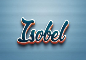 Cursive Name DP: Isobel