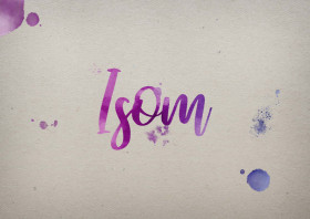 Isom Watercolor Name DP