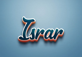 Cursive Name DP: Israr