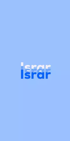 Name DP: Israr