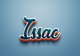 Cursive Name DP: Issac