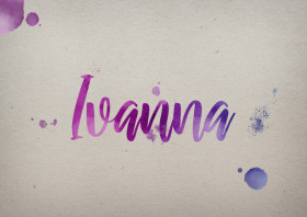 Ivanna Watercolor Name DP