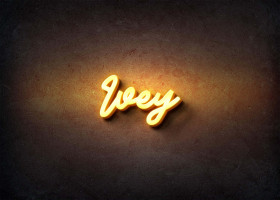 Glow Name Profile Picture for Ivey