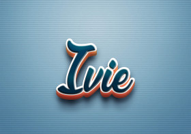 Cursive Name DP: Ivie