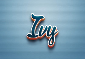 Cursive Name DP: Ivy