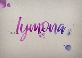 Iymona Watercolor Name DP