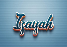 Cursive Name DP: Izayah