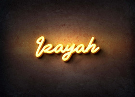 Glow Name Profile Picture for Izayah