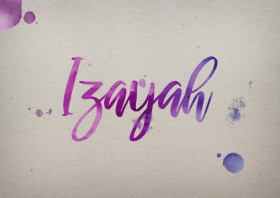 Izayah Watercolor Name DP
