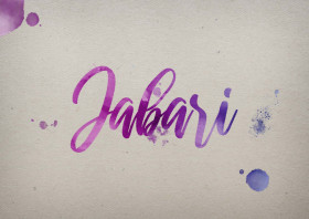 Jabari Watercolor Name DP