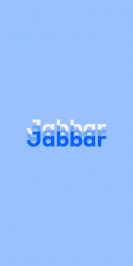 Name DP: Jabbar