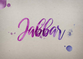 Jabbar Watercolor Name DP