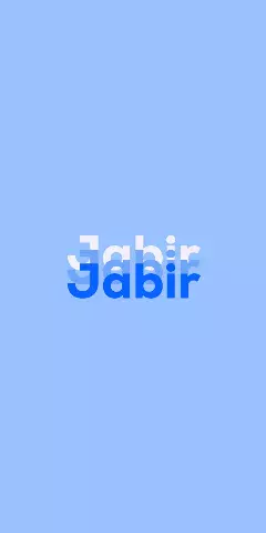Name DP: Jabir
