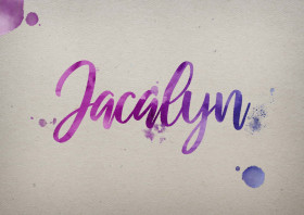 Jacalyn Watercolor Name DP