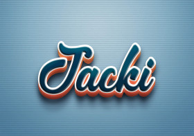 Cursive Name DP: Jacki