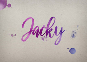 Jacky Watercolor Name DP
