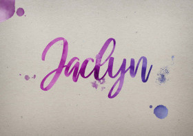 Jaclyn Watercolor Name DP