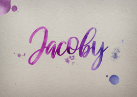 Jacoby Watercolor Name DP