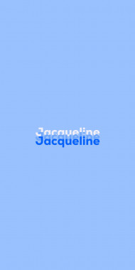 Name DP: Jacqueline