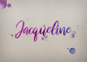 Jacqueline Watercolor Name DP