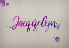 Jacquelyn Watercolor Name DP