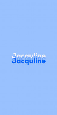 Name DP: Jacquline