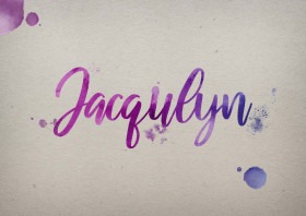 Jacqulyn Watercolor Name DP