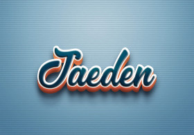 Cursive Name DP: Jaeden