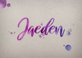 Jaeden Watercolor Name DP
