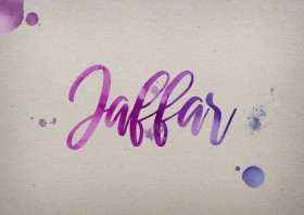 Jaffar Watercolor Name DP