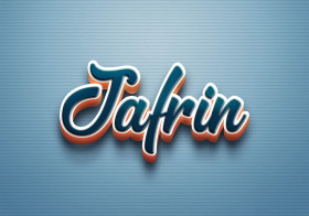 Cursive Name DP: Jafrin
