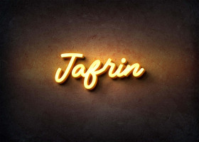 Glow Name Profile Picture for Jafrin