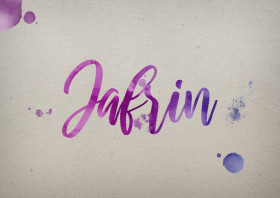 Jafrin Watercolor Name DP