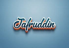 Cursive Name DP: Jafruddin