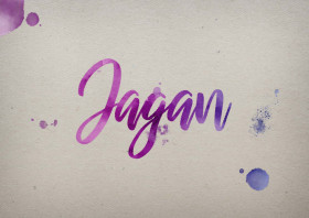 Jagan Watercolor Name DP