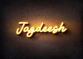 Glow Name Profile Picture for Jagdeesh