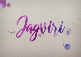 Jagviri Watercolor Name DP