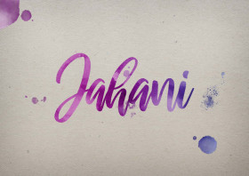 Jahani Watercolor Name DP