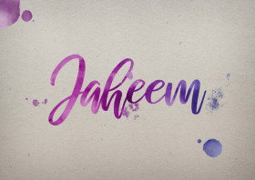 Jaheem Watercolor Name DP