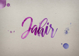 Jahir Watercolor Name DP
