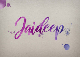 Jaideep Watercolor Name DP