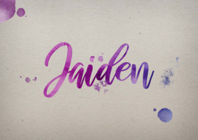 Jaiden Watercolor Name DP