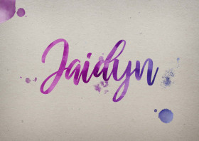 Jaidyn Watercolor Name DP