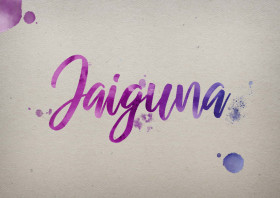 Jaiguna Watercolor Name DP