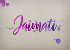 Jaimati Watercolor Name DP