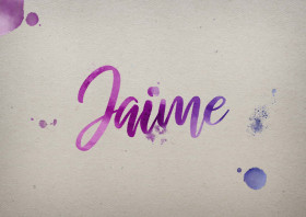Jaime Watercolor Name DP