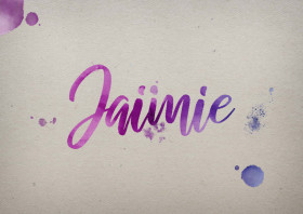 Jaimie Watercolor Name DP