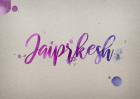 Jaiprkesh Watercolor Name DP