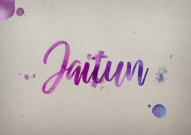 Jaitun Watercolor Name DP