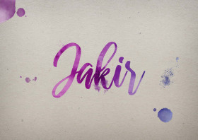 Jakir Watercolor Name DP
